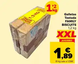 Carrefour FAMILY BISCUITS Galletas Tostada oferta