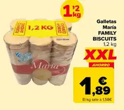 Carrefour FAMILY BISCUITS Galletas María oferta