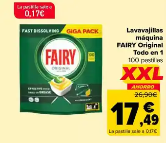 Carrefour FAIRY Lavavajillas máquina Original oferta