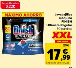 Carrefour FINISH Lavavajillas máquina Ultimate Regular oferta