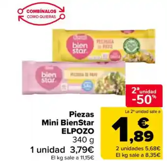 Carrefour ELPOZO Piezas Mini BienStar oferta