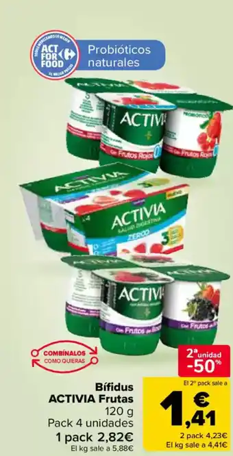 Carrefour ACTIVIA Bífidus Frutas oferta