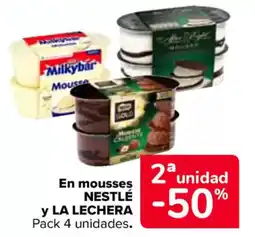 Carrefour NESTLÉ y LA LECHERA  En mousses oferta