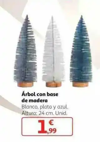 Alcampo árbol Con Base De Madera oferta
