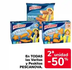 Carrefour PESCANOVA En todas las varitas y peskitos oferta