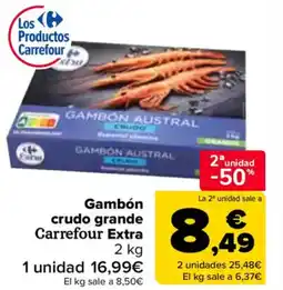 Carrefour CARREFOUR EXTRA Gambón crudo grande oferta