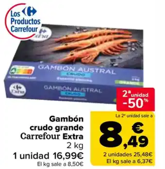 Carrefour CARREFOUR EXTRA Gambón crudo grande oferta