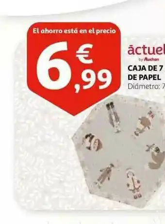 Alcampo Actuel Caja De 7 De Papel oferta