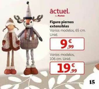 Alcampo Actuel Figura Piernas Extensibles oferta