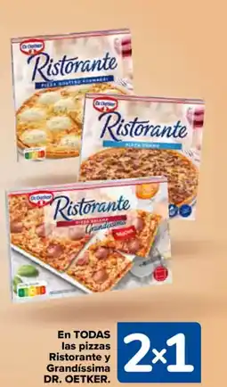 Carrefour DR. OETKER En todas las pizzas ristorante y grandíssima oferta