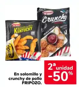 Carrefour FRIPOZO En solomillo y crunchy de pollo oferta