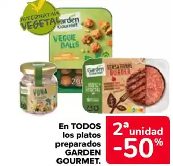 Carrefour GARDEN GOURMET En todos los platos preparados oferta