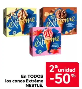 Carrefour NESTLÉ En todos los conos extrême oferta