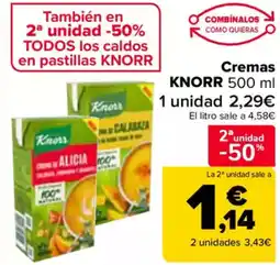 Carrefour KNORR Cremas oferta