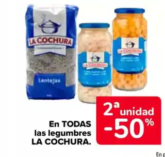 Carrefour LA COCHURA En todas las legumbres oferta