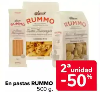 Carrefour RUMMO En pastas oferta