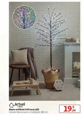 Alcampo Actuel Abeto Artificial 140 Luces Led oferta