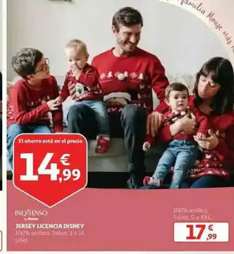 Alcampo Inextenso Jersey Licencia Disney oferta