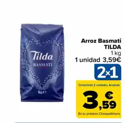 Carrefour TILDA Arroz Basmati oferta