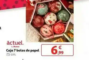 Alcampo Actuel Caja 7 Bolas De Papel oferta