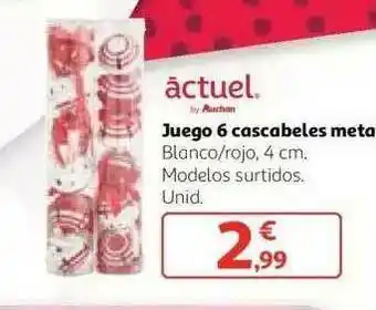 Alcampo Juego 6 Cascabelets Metal Actuel oferta