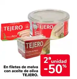 Carrefour TEJERO En filetes de melva con aceite de oliva oferta