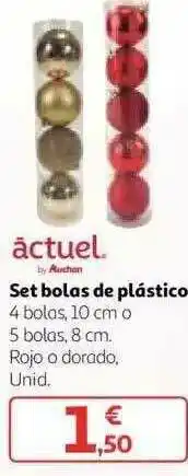 Alcampo Set Bolas De Plástico Actuel oferta