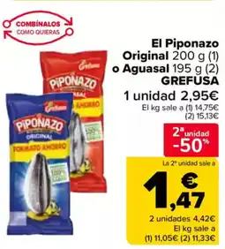 Carrefour GREFUSA El Piponazo Original o Aguasal oferta