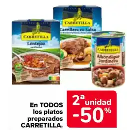 Carrefour CARRETILLA. En todos los platos preparados oferta