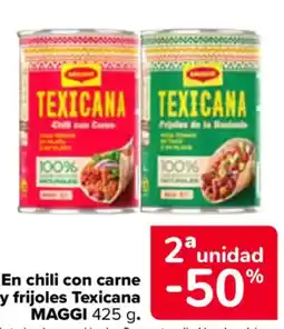 Carrefour MAGGI En chili con carne y frijoles Texicana oferta