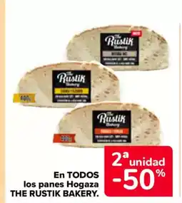 Carrefour THE RUSTIK BAKERY En todos los panes hogaza oferta