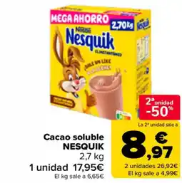 Carrefour NESQUIK Cacao soluble oferta