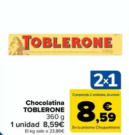 Carrefour TOBLERONE Chocolatina oferta