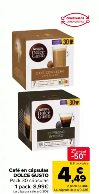 Carrefour DOLCE GUSTO Café en cápsulas oferta