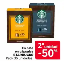 Carrefour STARBUCKS En café en cápsulas oferta