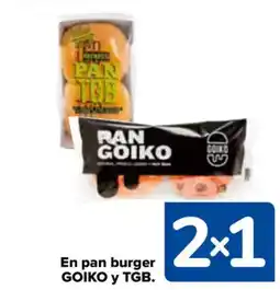 Carrefour GOIKO Y TGB. En pan burger oferta