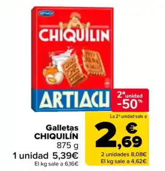 Carrefour CHIQUILÍN Galletas oferta