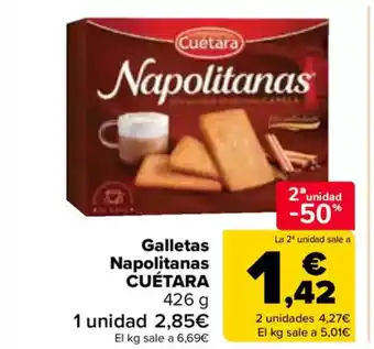 Carrefour CUÉTARA Galletas Napolitanas oferta