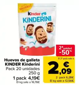 Carrefour KINDER Huevos de galleta Kinderini oferta