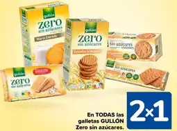 Carrefour GULLÓN En todas las galletas zero sin azúcares oferta