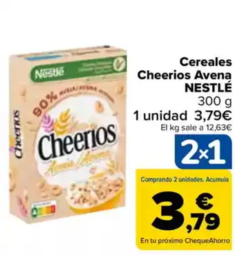 Carrefour NESTLÉ Cereales Cheerios Avena oferta