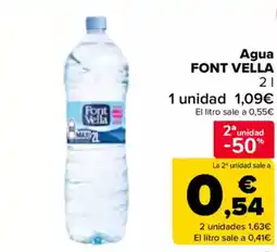 Carrefour FONT VELLA Agua oferta