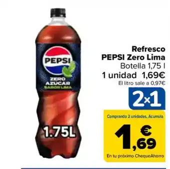 Carrefour PEPSI Refresco Zero Lima oferta