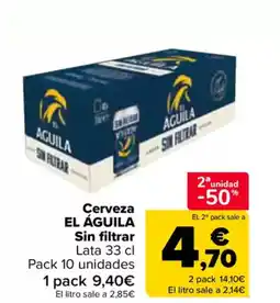 Carrefour EL ÁGUILA Cerveza Sin filtrar oferta