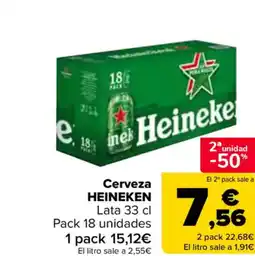 Carrefour HEINEKEN Cerveza oferta