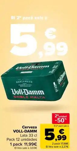 Carrefour VOLL-DAMM Cerveza oferta