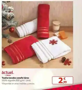 Alcampo Actuel Toalla Lavabo Cenefa Lúrex oferta