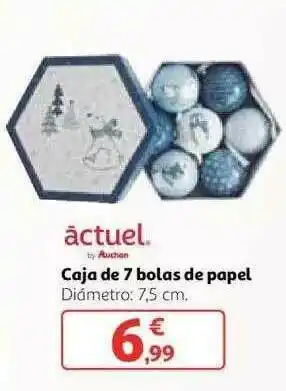 Alcampo Actuel Caja De 7 Bolas De Papel oferta