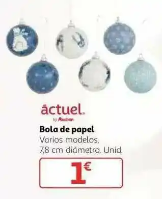 Alcampo Actuel Bola De Papel oferta
