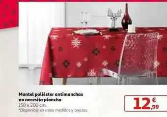 Alcampo Mantel Poliéster Antimanchas No Necesita Plancha oferta